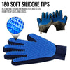 Pet Grooming Gloves Dog Brush Mitt Deshedding Hair Removal Massage Horse Pair