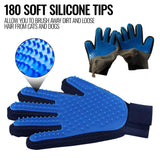 Pet Grooming Gloves Dog Brush Mitt Deshedding Hair Removal Massage Horse Pair