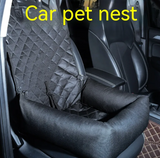 Dog Car Seat Cover — Waterproof Back Seat Protector with Pockets