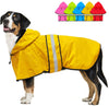 Dolitego Dog Raincoat - Reflective Dog Rain Coat Waterproof Dog Jacket Adjustable Dog Rain Jacket with Hoodie Lightweight Dog Poncho Slicker for Small Medium Large Dogs (Yellow XX-Large)
