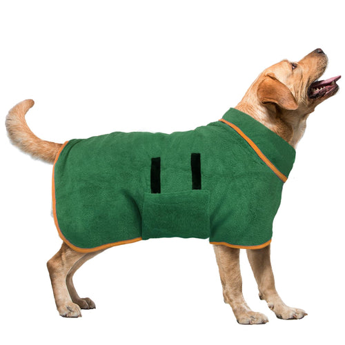 Dog Bathrobe Towel - Super Absorbent Quick-Dry Pet Robe