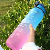 32oz Motivational Water Bottle with Time Markers