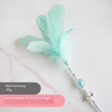 Interactive Bird Cat Toy - Motion-Activated Feather Wand with Suction Cup