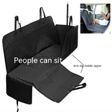 Dog Car Seat Cover — Waterproof Back Seat Protector with Pockets