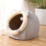 Cozy Cat Nest - Soft Plush Cave Bed for Indoor Cats