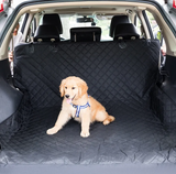 Dog Car Seat Cover — Waterproof Back Seat Protector with Pockets