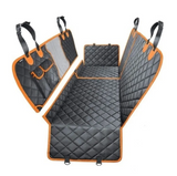 Dog Car Seat Cover — Waterproof Back Seat Protector with Pockets
