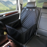 Dog Car Seat Cover — Waterproof Back Seat Protector with Pockets