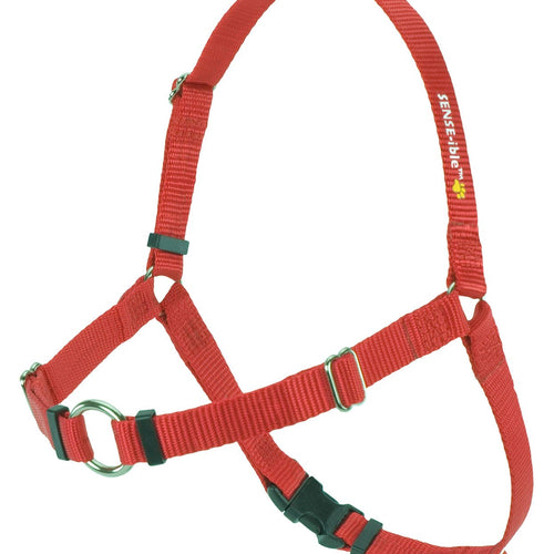 SENSE-ible No-Pull Dog Harness - Red Medium/Large (Wide)