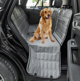 Dog Car Seat Cover — Waterproof Back Seat Protector with Pockets
