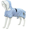 MAMORE Dog Raincoat Hooded PonchoWaterproof Dog Rain Coat with Reflective Strip Adjustable Lightweight Dog Rain Jacket with Double Layer for Large Medium Small Dogs (Light Blue XX-Large)