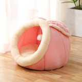 Cozy Cat Nest - Soft Plush Cave Bed for Indoor Cats