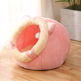 Cozy Cat Nest - Soft Plush Cave Bed for Indoor Cats