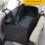 Dog Car Seat Cover — Waterproof Back Seat Protector with Pockets
