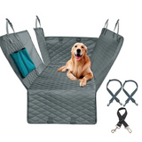Dog Car Seat Cover — Waterproof Back Seat Protector with Pockets