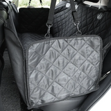 Dog Car Seat Cover — Waterproof Back Seat Protector with Pockets