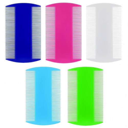 Pet Flea & Hair Removal Comb - Fine-Tooth Double-Sided Grooming Comb