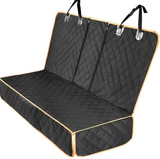 Dog Car Seat Cover — Waterproof Back Seat Protector with Pockets