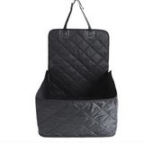 Dog Car Seat Cover — Waterproof Back Seat Protector with Pockets