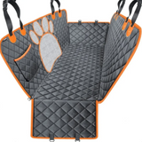 Dog Car Seat Cover — Waterproof Back Seat Protector with Pockets