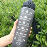 32oz Motivational Water Bottle with Time Markers