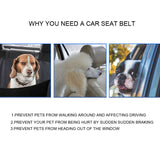 Dog Car Seat Belt - Adjustable Pet Safety Restraint Harness Clip