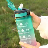 32oz Motivational Water Bottle with Time Markers