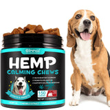 Hemp Calming Chews for Dogs — 150 Count Natural Anxiety & Stress Relief Treats with Melatonin
