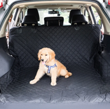 Dog Car Seat Cover — Waterproof Back Seat Protector with Pockets